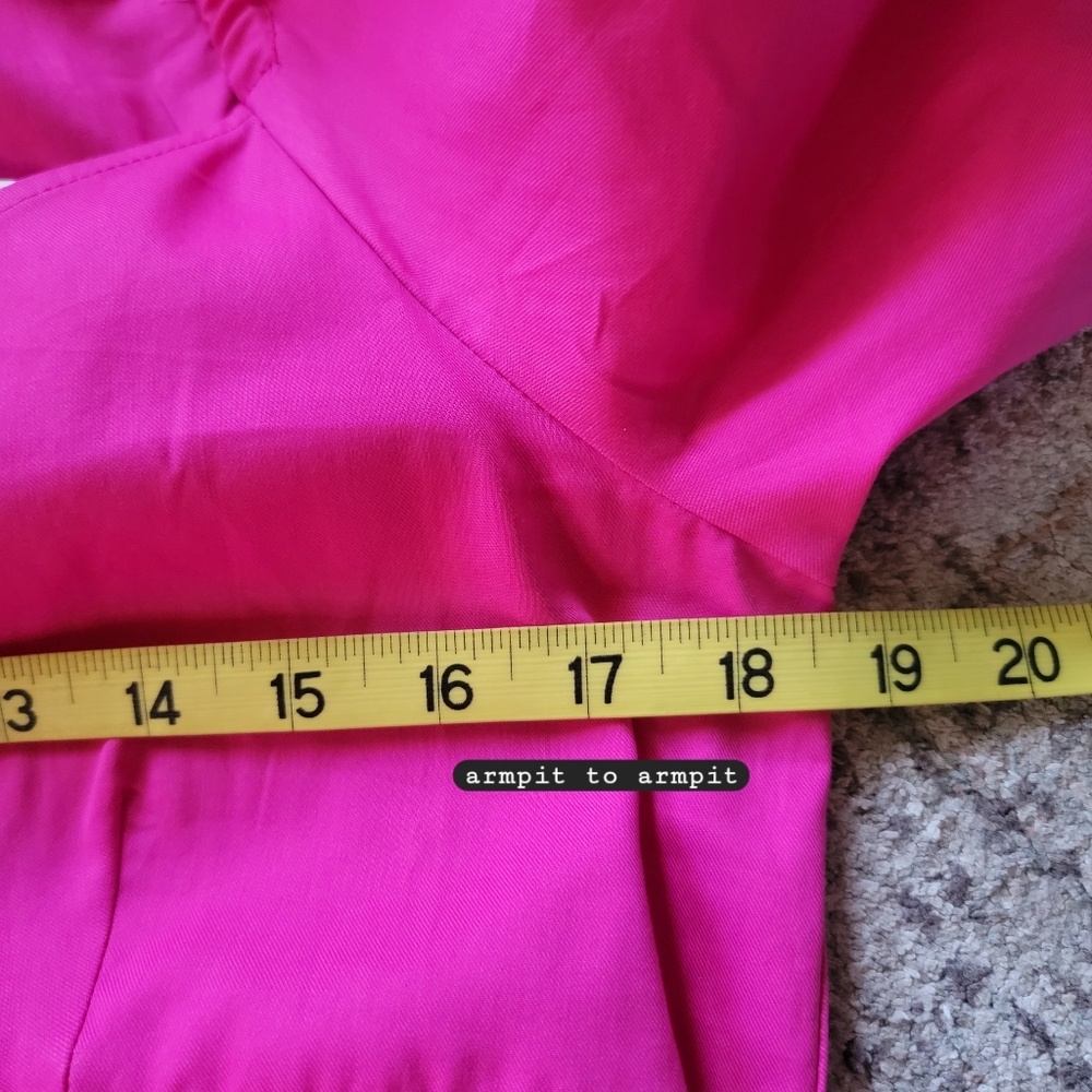 New INC International‎ Concepts Puff-Sleeved High-Low Midi Dress Medium Pink - Picture 12 of 14